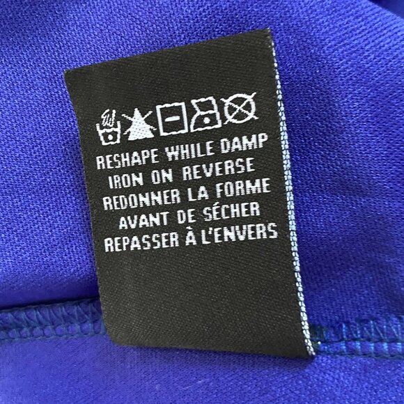 Le Chateau _ Navy Blue Mesh Sparkle Party Dress SIZE M - Picture 10 of 11